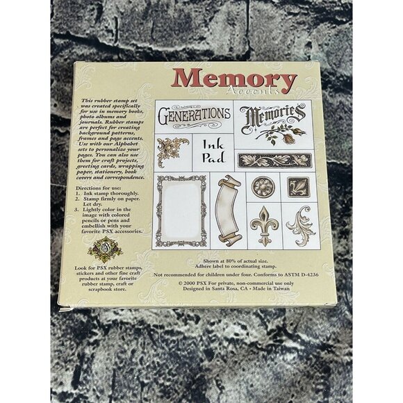 PSX Memory Accents Sk807 Designer's Collection Rubber Stamp Set - Picture 9 of 13